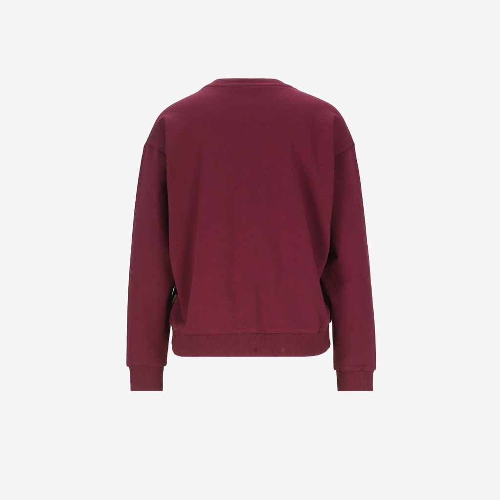 Sweat femme col V avec broderie