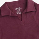 Polo côtelé fille manches longues