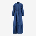 Robe longue femme  avec volants et Broderie ROKIA