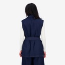 Blazer croisé femme sans manches-SAHAR