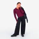 Polo côtelé fille manches longues