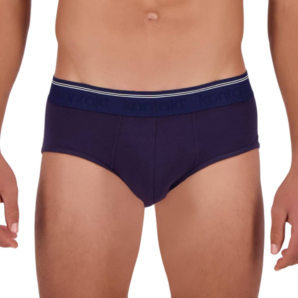 Lot de 3 slips midi homme en coton stretch