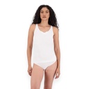 Débardeur femme en coton bio détail dentelle