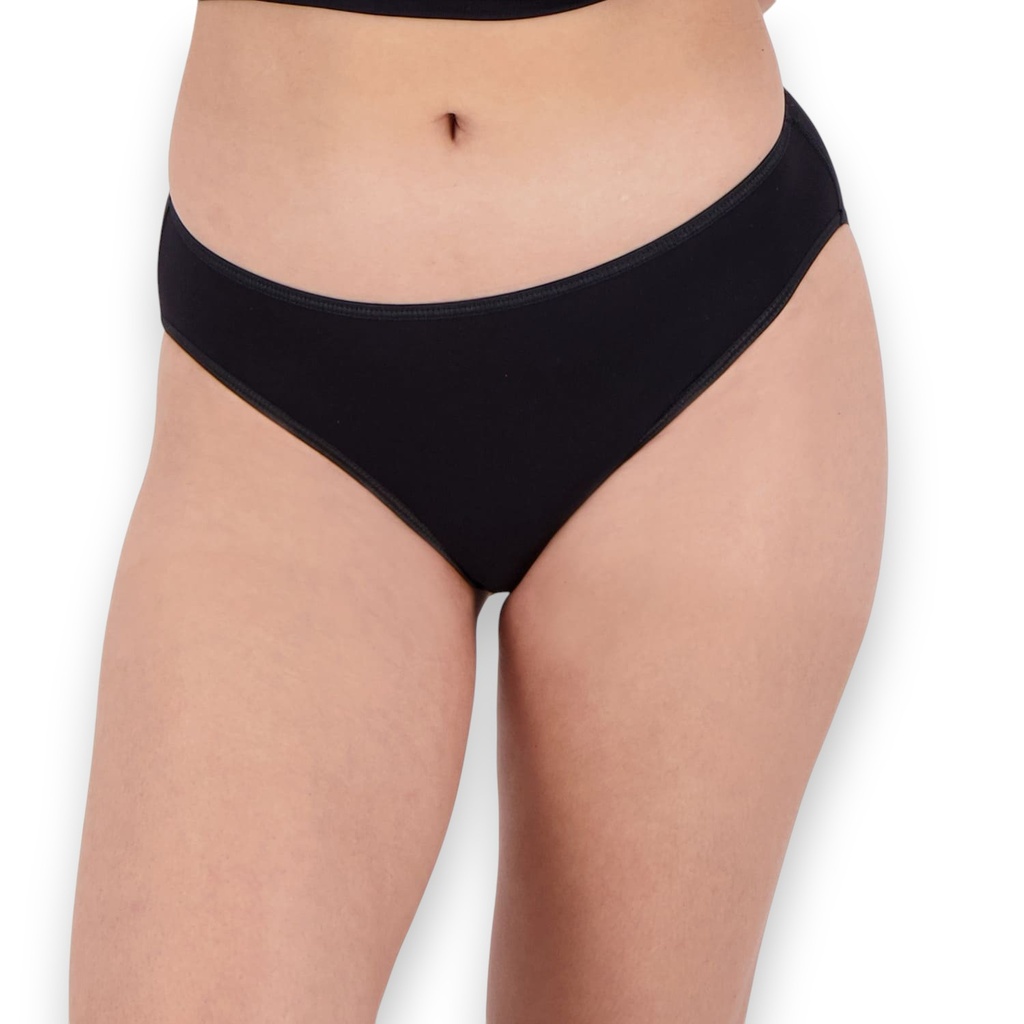 Lot de 3 Slips taille basse femme en microfibre extensible