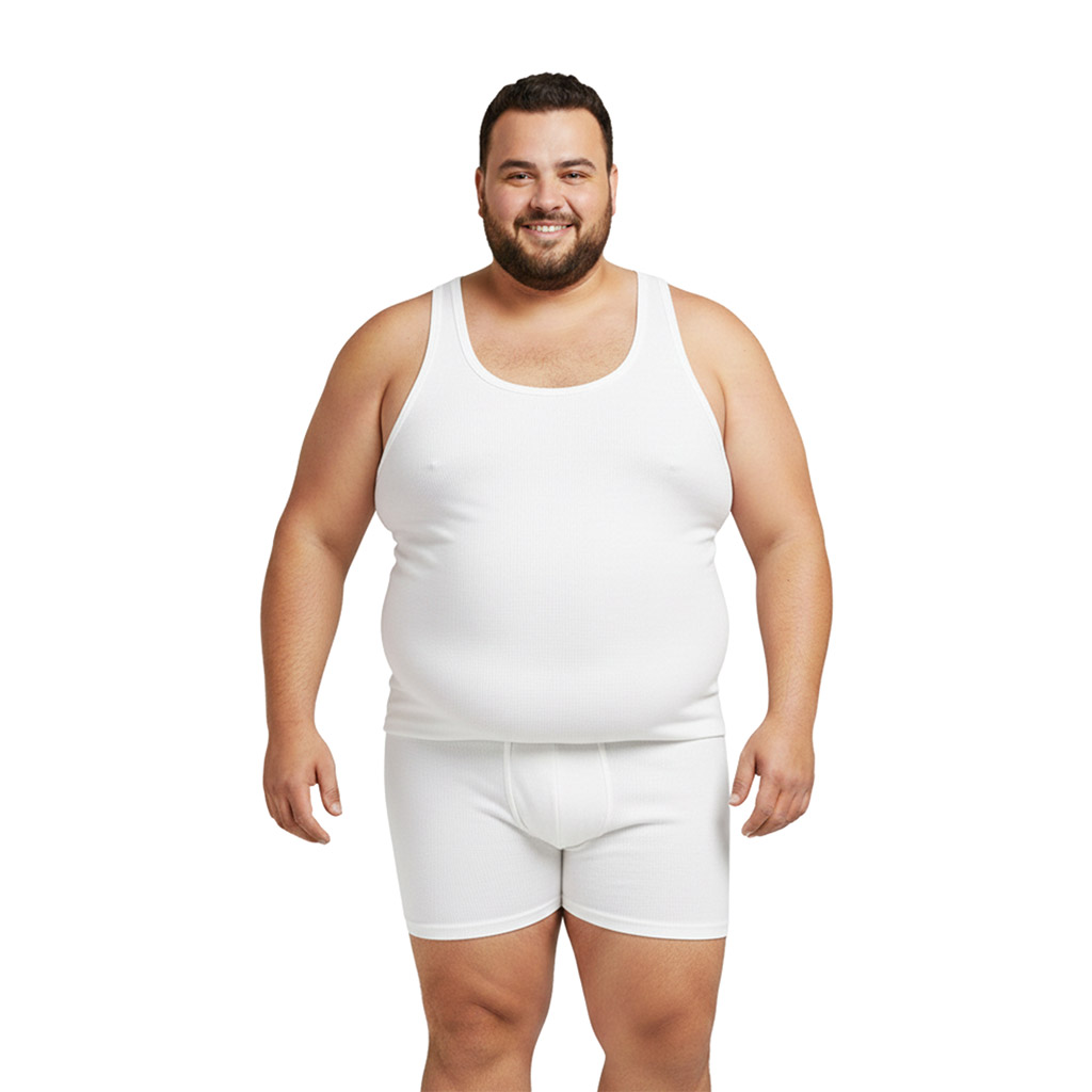Lot  de 2 Singlets homme grandes tailles en coton pur