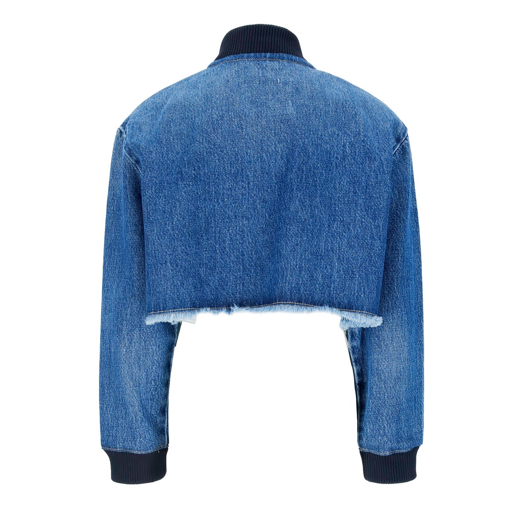 Bombers fille en jeans