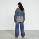 Regular jacket femme en jeans Bi-Matière   -KINDA