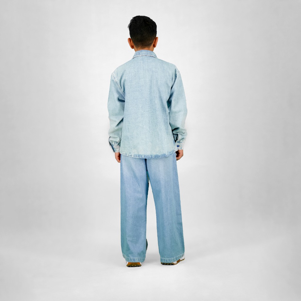 Chemise workwear garçon en jeans