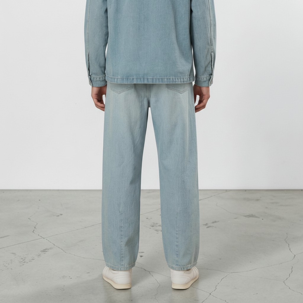 Barrel jeans unisexe-BIBOO