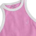 Top côtelé femme avec broderie