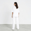 Sweat oversized femme manches courtes  اش قريبك للواد