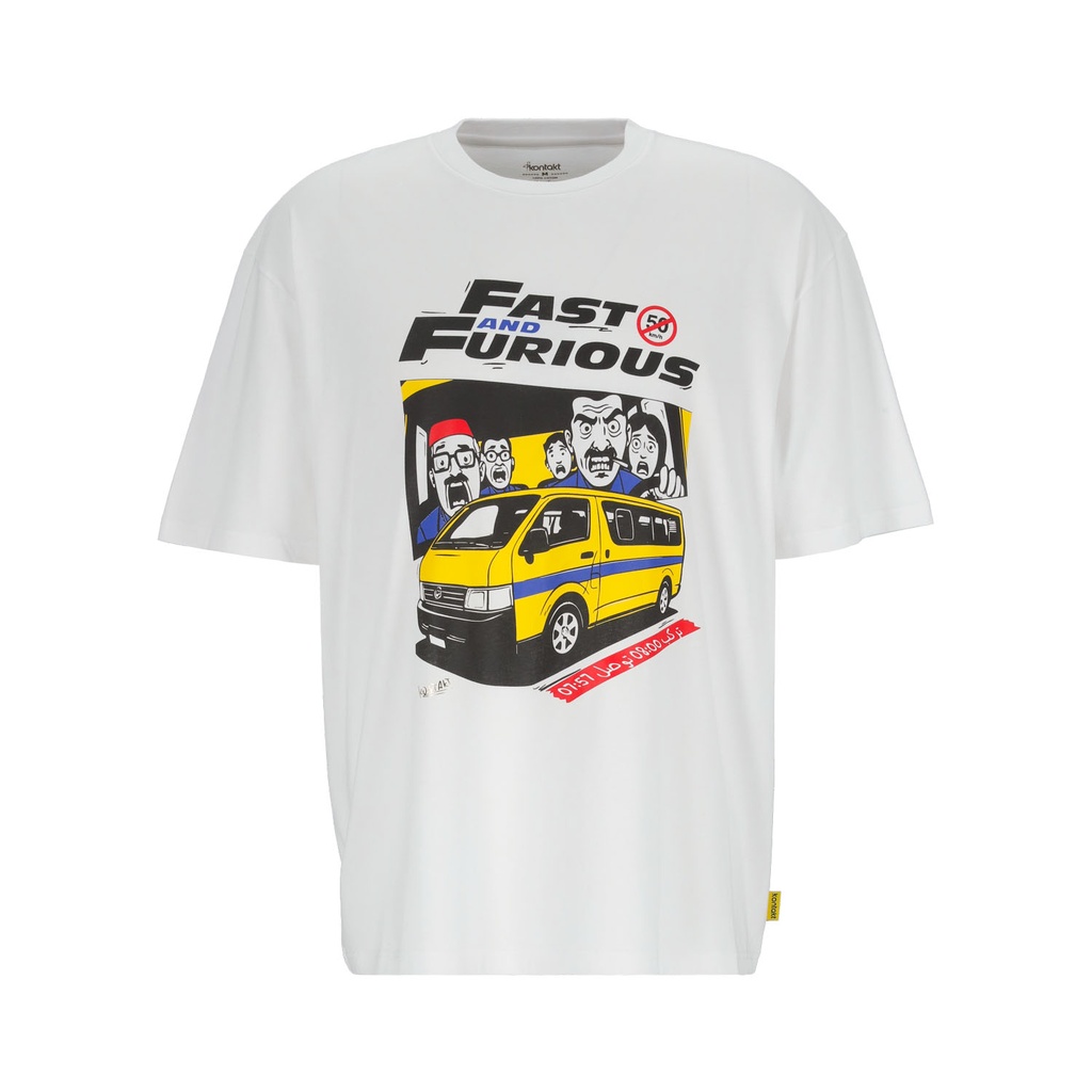T-shirt oversized unisexe manches courtes FAST AND FURIOUS