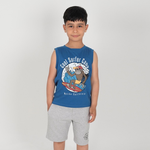 [05-010-12-063-K010-10A] Débardeur garçon COOL SURFER CAMP (10A)
