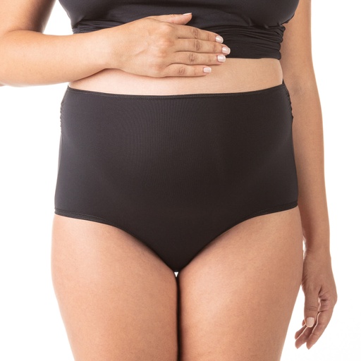 [05-010-11-012-K040-L] Culotte de grossesse en microfibre extensible (Noir, L)