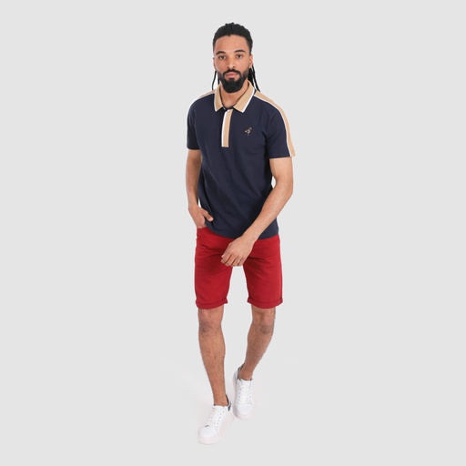 [01-010-04-005-K049-40] Bermuda homme (Rouge, 40)