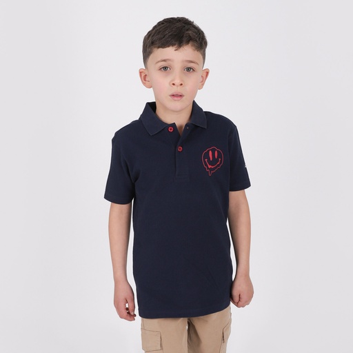 [05-010-15-031-K015-10A] Polo garçon manches courtes SMILEY (10A)