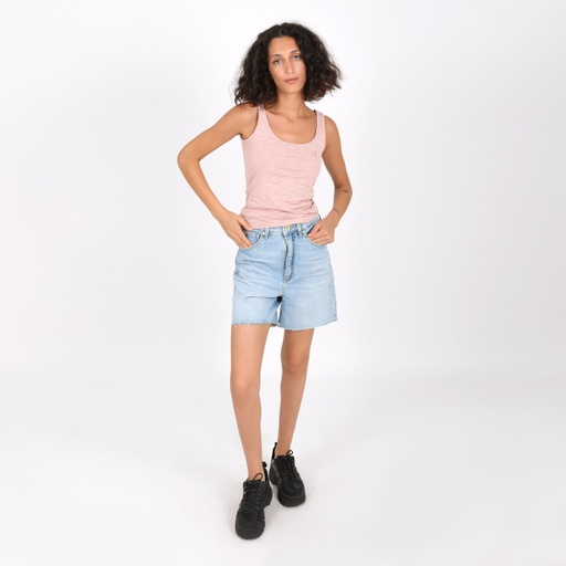 [01-010-18-040-K412-36] Short femme en jeans (Jeans Bleu Clair, 36)