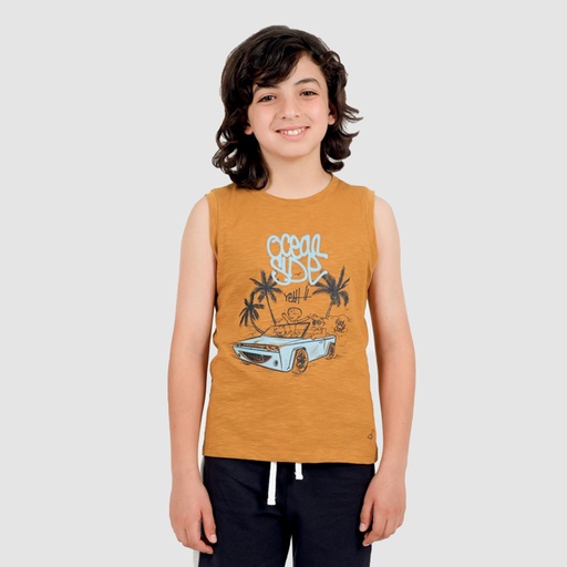 [05-010-12-100-K042-10A] Débardeur flammé garçon OCEAN SIDE (10A)