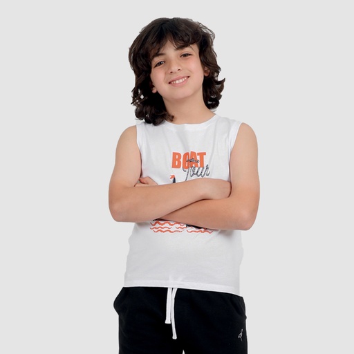 [05-010-12-107-K000-10A] Débardeur flammé garçon VOILIER (10A)