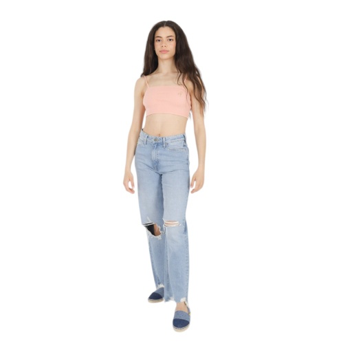 [05-010-113-001-K749-L] Bandeau côtelé femme (Rose Corail, L)