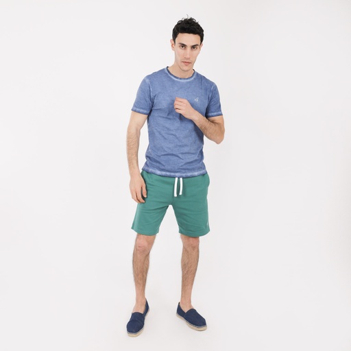 [05-010-18-057-K054-L] Short slim homme en molleton (Vert, L)
