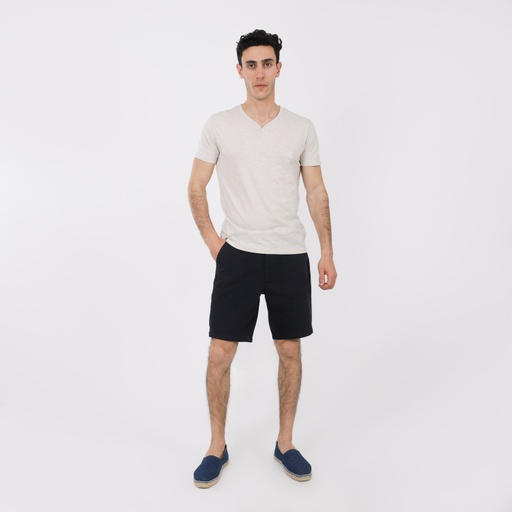 [01-010-18-054-K015-28] Chino short homme - YESSER (Bleu   Marine, 28)