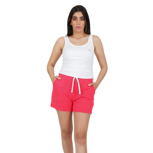 [05-010-12-108-K000-L] Débardeur femme avec cordon de serrage (Blanc, L)