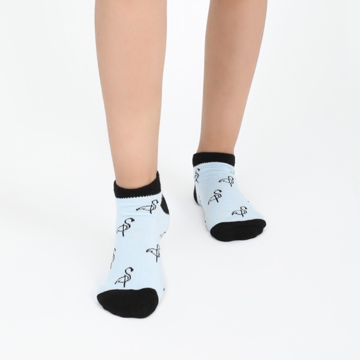 [05-010-110-017-K870-25-30] Chaussette unisexe junior FLAMANT (Bleu &amp; Noir, 25-30)