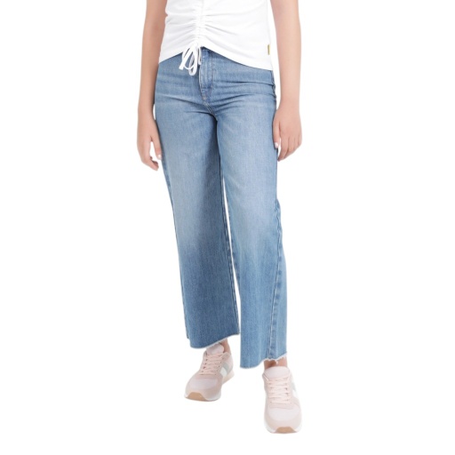 [01-010-01-434-K419-10/12ANS] Wide leg jeans fille (10-12A)