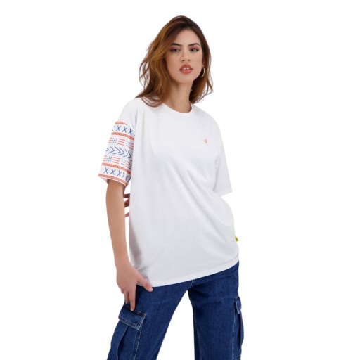 [05-010-02-551-K000-L] T-shirt oversized femme manches courtes MARGOUM SYMBOLS (L)
