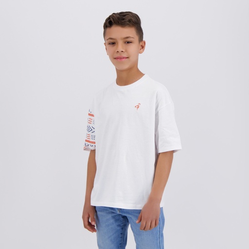 [05-010-02-545-K000-10/12A] T-shirt oversized garçon manches courtes L'ENVERS DU MARGOUM (10/12 A)