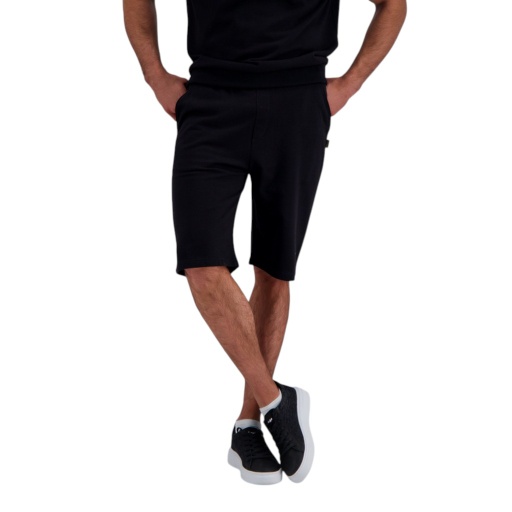 [05-010-18-067-K040-L] Short homme en molleton poche italienne (Noir, L)