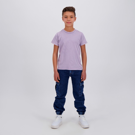 [05-010-02-571-K900-10/12A] T-shirt unisexe enfant délavé (Lavender délavé, 10/12 A)