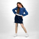 Jupe fille en jeans avec lacets