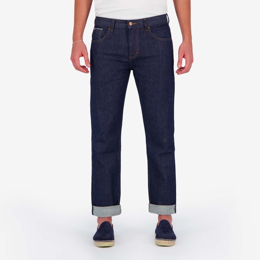 [01-010-01-481-K490-28] Straight jeans homme selvedge - SOULAIMAN (28)