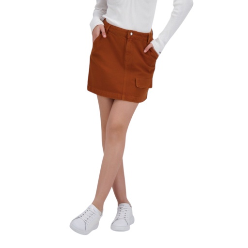 [01-010-21-022-K669-24] Jupe mini femme  avec poche à rabat - MARAM (24)