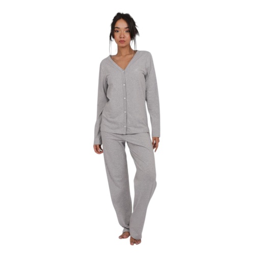 [05-010-119-003-K813-L] Ensemble femme bretelle imprimé point et pantalon (L)