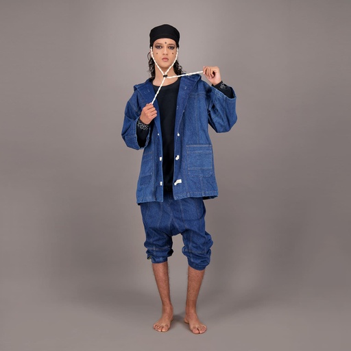 [01-010-01-532-K490-24] Sarouel  unisexe en jeans  UPCYCLING METHODS TNFW (24)