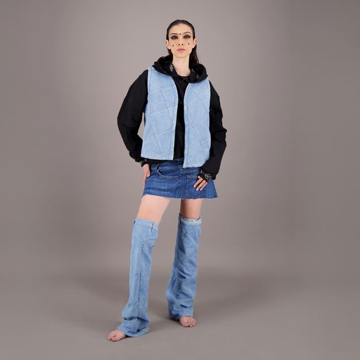 [01-010-21-031-K920-24] Jupe mini femme UPCYCLING METHODS - TUNIS FASHION WEEK 2024 (24)