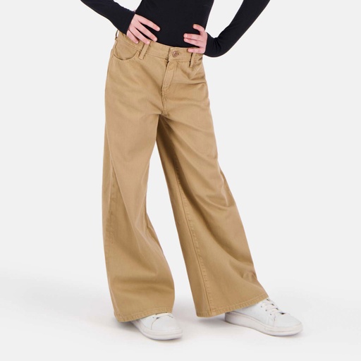 [01-010-01-553-K156-10/12A] Wide leg fille en serge de coton (10-12A)