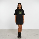 Robe sweat femme manches courtes avec poche plaquéeكل بصمة عندها حكاية