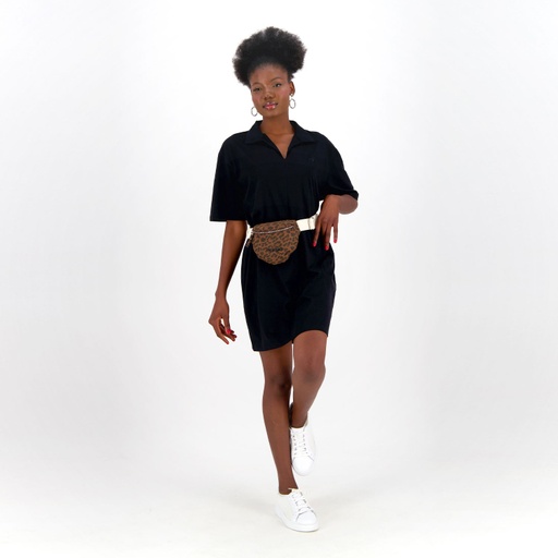 [05-010-17-107-K040-L] Robe femme manches courtes avec col chemisier (L)