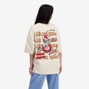 T-shirt oversized unisexe adulte manches courtes سنعود بعد قليل