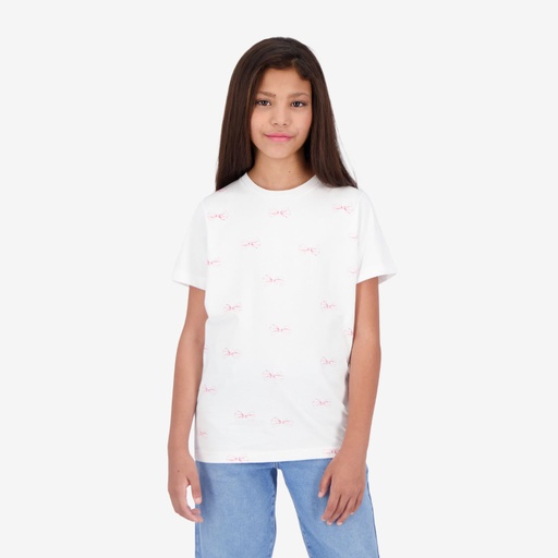 [05-010-02-801-K000-10-12A] T-shirt fille ALL OVER PAPILLON (10-12A)