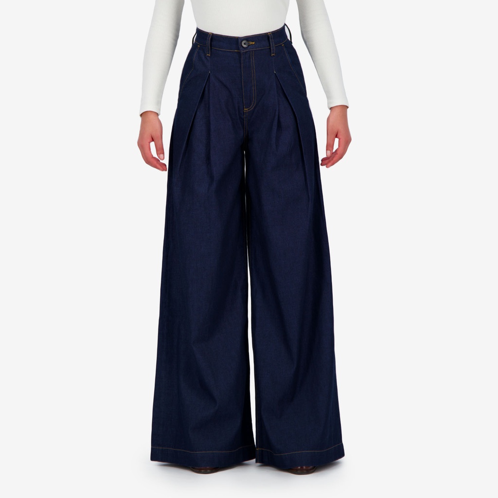 Chino Wide leg femme-CHEDIA