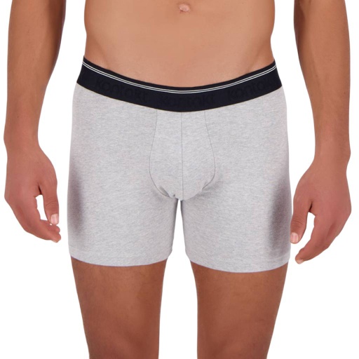 [05-010-06-044-K012-L] Boxer homme en coton stretch (Gris Chiné, L)