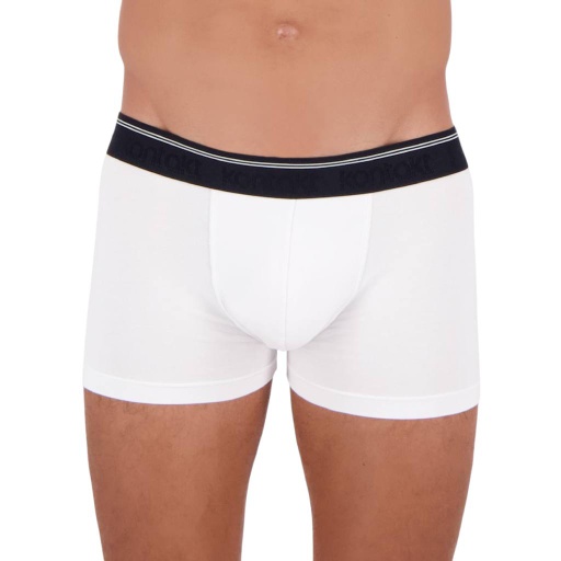 [05-010-41-009-K000-L] Shorty homme en coton stretch (Blanc, L)