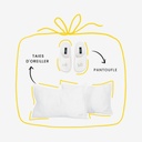 Pack cadeau taies d'oreiller &amp; pantoufle