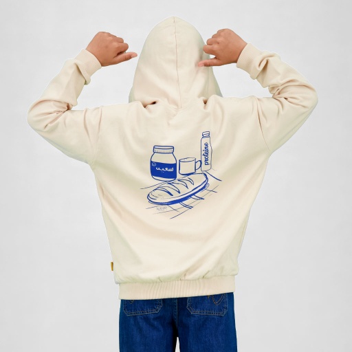 [05-010-43-090-K005-10/12A] Hoodie unisexe enfant BREAKFAST (10/12A)