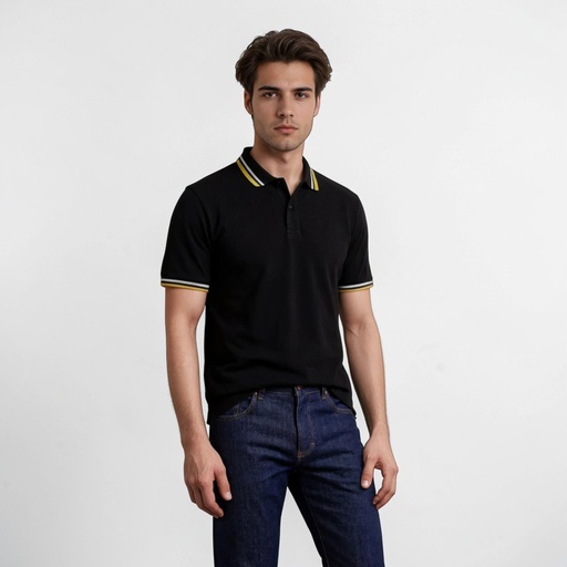 [05-010-15-079-K040-L] Polo homme manches courtes avec broderie (L)